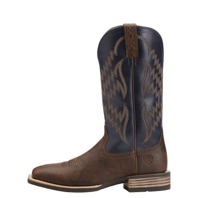 Ariat Western: Tycoon Botas Western Hombre - Marrones / Azul Marino (IJFZX6107)